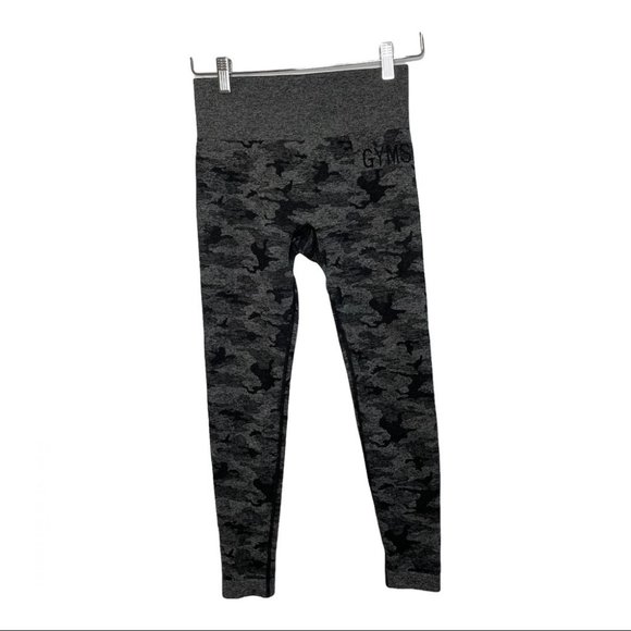 Gymshark Gray Adopt Camo Seamless Leggings - Picture 1 of 7